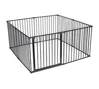 Safetots Recinto Gioco Premium Multipannello, 144cm x 144cm, Nero, 70cm di Altezza, zona Gioco per Bambini