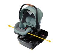 Safety 1® onBoard™ Slide DLX - Seggiolino auto con base SafetySlide™, colore: Verde polvere
