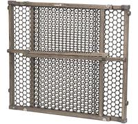 Safety 1st Cancelletto regolabile per porte, montaggio a pressione, cancello di fissaggio per animali domestici, bambini, bambini, in legno vintage, grigio