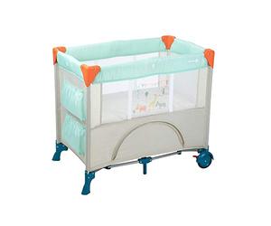 Safety 1st Mini Dreams Culla da Campeggio, Lettino da Viaggio per Bambini 0-9 kg, con Materassino e Vano Portaoggetti, Happy Day