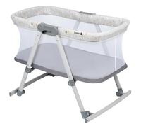 Safety 1st Morning Star Culla Neonato Portatile 2 in 1, Culla da Viaggio, Funzione Dondolo, Pieghevole, con Materassino, Zanzariera e Borsa da Viaggio Inclusa, per Bambini 0-9 kg, Geometric