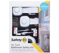 Safety 1St Soluzioni per la camera: Kit di sicurezza per il bagno di lusso a prova di bambino No-Tools - Include serrature per WC, armadi, cassetti e altro ancora