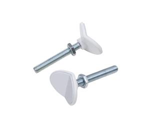 Safety 1st Staffe Y Adattatore per Ringhiere Scale per Cancelletto Safety 1st Easy Close Metal e Auto Close, Combinabile con Estensioni di 7 e 14 cm vendute separatamente, Set da 2 Pezzi, Bianco