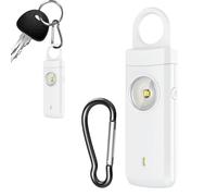 Safety Alarm Keychain - 130dB Rechargeable Personal Alarm with Flashlight, Portable Security Siren Night Walking, Camping, and College Travel, 3.9x1.14x0.63 inches