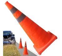 Safety Cones - Foldable Construction Safety Cones, Stable Waterproof Design, Caution Tool | Practical Protective Feature Reliable For School Sports Training Construction Soccer Practice Road S