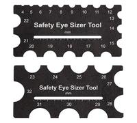 Safety Eye Ruler | Riga in Legno per Occhi da Animale in Peluche da 2 Pezzi | Accessorio di Misurazione per Principianti Creazione di Bambole | Cucito per Classe d Arte Giornaliera e Vacanze