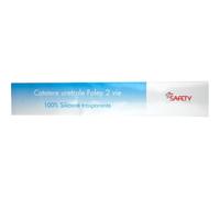 Safety Foley Catetere Uretrale 2 vie CH 16 100 % Silicone trasparente
