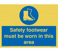 Safety Footwear must be worn in this area Sign - 200 x 150 mm - A5L