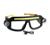 Safety Glasses With, Lights 5 Modes, Motion Sensor USB, Rechargeable LED | Work Headlight Glasses Work Outdoor Hiking Industrial Mechanic Electrician Repair Maintenance Inspection