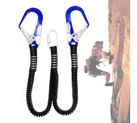 Safety Harness for Construction - Double Leg Internal Shock Absorbing Lanyard with Hook Heavy Duty Fall Protection Tools for Dogs Kids Construction Car Climbing Roofing Travel and Airplane Use