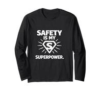 Safety Is My Superpower | Regalo per Campioni di Sicurezza sul Posto di Lavoro Maglia a Manica