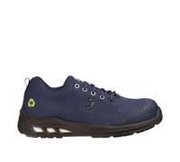 SAFETY JOGGER ECOFITZ S1P - Sneaker da lavoro con punta in acciaio, per uomini e donne, intersuola in acciaio, traspiranti e in materiale riciclato, antiscivolo, blu navy, 43 EU