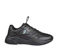 SAFETY JOGGER Sneaker di Sicurezza per Uomo e Donna - Champ O2 - Scarpe da Lavoro con Lacci Elastici Antiscivolo, Leggere ed ESD, Scarpe da Lavoro Ideali per Cura, Cuoco, Ospedale o Cucina, Nero, 43