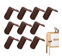 Safety Lock - Child Proof Door, Cabinet Security Latches, Ten Piece Proofing Kit, Mobili Protection Devices, Kitchen Drawer Guards, Home Fridge Securing Tools 10 Pack