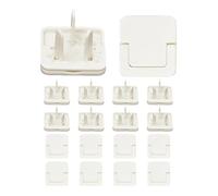 Safety Outlet Plug Covers - 10 Piece Set | Invisible Pull Ring Socket