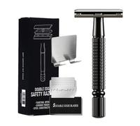 Safety Razor Men - Double Edge Safety Razor | Double Edge Beard Trimmer | Face Shaver | Safety Shaving Razors With 5 Refills For Smooth Close Shave Experience For Him