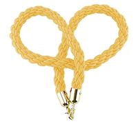 Safety VIP New Queue Divider Stanchion Rope,Crowd Control Barrier Ropes with Silver Hooks, for Restaurants/Hotels/Cinemas(Yellow,0.9m/3ft/36inch)