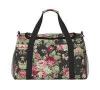 Safflower Green Leaf Travel Duffel Bag Weekend Bag Weekender Pernottamento Carry On Borsa a mano Allenamento Sport Ospedale