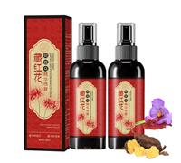 Saffron Hair Blackening Spray, Saffron Herbal Essence Spray, Saffron and Polygonum Multiflorum Essence Spray, Erba Gray Hair Spray, Improve Dryness and Frizz