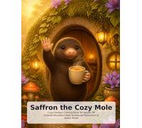 Saffron the Cozy Mole: Cozy Fantasy Coloring Book for Adults: 50 Original Woodland Mole Scenes for Relaxation & Stress Relief