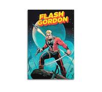 SAFHUER Flash Gordon Poster4, poster decorativo da parete su tela, stampa artistica moderna, per camera da letto, 60 x 90 cm