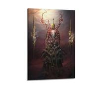 SAFHUER Path of Exile 2 - Poster decorativo da parete su tela, motivo Jamara La Resurrezione del Re, stampa artistica su tela, poster decorativo moderno per camera da letto, 20 x 30 cm