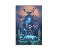 SAFHUER Poster decorativo da parete con videogioco The Elder Scrolls Online, poster decorativo da parete su tela, stampa moderna, per camera da letto, per camera da letto, 60 x 90 cm