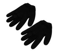 SAFIGLE 1 Paio guanti in gel Trattamento della maschera manuale guanti da manicure Guanti di bellezza guanti da uomo Riparando i guanti guanti spa tessuto Nero