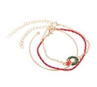 SAFIGLE 1 Set Braccialetti Natalizi con Design Natale Accessori Festivi per Doni e Celebrazioni Natalizie