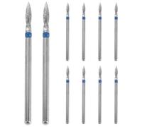 SAFIGLE 1 set di punte per trapano per unghie - Teste per trapano in carburo, piccole punte coniche per manicure russa, per buffer professionali per la pulizia delle cuticole in salone e a casa