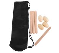 SAFIGLE 1 Set di strumenti musicali Claves - Shaker per uova in legno e strumento a percussione musicale Claves - Set combinato di shaker per uova con bastoncini ritmici