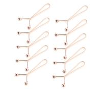 SAFIGLE 10 Pezzi Clip per il velo da donna perni hijab di perline fermagli per colletto fibbia a clip per sciarpa fermagli per sciarpa da donna fibbia per sciarpa ferro da stiro Oro rosa