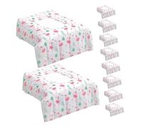 SAFIGLE 10 Pezzi Copriwater Usa e Getta per Design Flamingo Coprisedili per Addestramento Vasino Copriwater Portatili per Viaggi e Igienici Pubblici