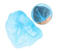 SAFIGLE 10 pezzi Cuffie Usa e Getta Blu Non Tessute Traspiranti per Pulizia Make Up e Protezione Polvere Leggere e Pieghevoli per e
