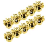 SAFIGLE 10 Pezzi Mini Ciondoli a Forma Di Corona Oro in Pvc, Pendenti Per Collane e Bracciali Fai Da Te, Decorate Portachiavi e Creazioni Di Gioielli Artigianali, Per Regali e Decorazioni Creative