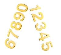 SAFIGLE 10 pezzi Numeri Civici Adesivi in Acrilico Resistente per Porte e Cassetta Postale Decorazione Galleggiante per Casa Ufficio e Esterno