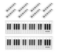 SAFIGLE 10 Pezzi Righello di Plastica Trasparente per Pianoforte da 15cm, Righello Centimetrato Portatile, Supporta L'apprendimento della Matematica per Studenti in Aula