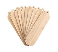 SAFIGLE 10 Pezzi Segnalibri in Legno Grezzo per DIY Tag in Bambù da Decorare Artigianato Creativo per Insegnanti per Decorazioni e Segnapagina Personalizzati