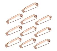 SAFIGLE 10 pezzi Spille con Barra Colore per Creazioni DIY Fermagli Sicurezza per e Distintivi Accessori per e Fissaggi Decorativi