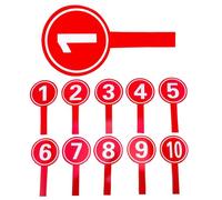 SAFIGLE 10 pezzi Tabelloni Numerati Voto Portatili con Manico Pratici e Resistenti per Giurie e Competizioni