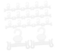 SAFIGLE 100 pezzi Ganci per Scarpe in Plastica Bianca per Appendere Sandali e Pantofole Supporto Compatto per Esposizione in Negozi e Armadi Design Minimalista per Supermercati e Centri