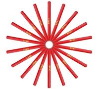 SAFIGLE 100 Pezzi Matite da Carpentiere Ovali Rosse in Legno Leggere e Resistenti Agli Urti per Lavorazione del Legno Professionale