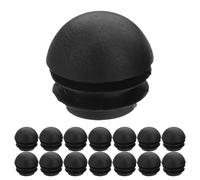 SAFIGLE 100 Tappi Terminali in Plastica Nera per Tubi Rotondi da 25Mm Copritubo Testa a Mezza Sfera Inserti per Gambe di Sedie e Protezione per Tubazioni Industriali