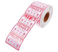 SAFIGLE 1000 pezzi Etichette Adesive Fragile per Imballaggio e Spedizione Avviso Maneggiare con Cura per Scatole Adesive Resistenti per Pacchi Fragili e Traslochi