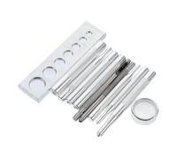 SAFIGLE 11 Pezzi Kit Attrezzi per Bottoni Pressione con Punzoni per Abbigliamento e Pelle Strumenti per Installazione Bottoni Automatici Adatto per Jeans Cinture Borse e Accessori DIY