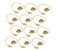 SAFIGLE 12 Anelli per Tovaglioli in Stile Conchiglia Fibbie Leggere per Tovaglioli e Decorazioni Tavola Accessori da Tavola per Matrimoni e Feste