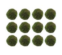 SAFIGLE 12 Palline Decorative in Muschio da Giardino da 6 CM Ornamenti Vivaci per Vasi e Composizioni Floreali Leggeri per Decorazioni Fai da Te Tutto L’Anno