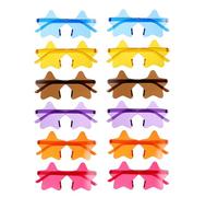 SAFIGLE 12 Pezzi Occhiali Da Sole a Forma Di Stella Occhiali Da Sole Divertenti Per Feste Oggetti Di Scena Per Cabine Fotografiche Pc