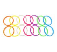 SAFIGLE 14 Pezzi Braccialetto di caramelle da ballo bracciali decorativi gioielli al neon per le donne Decorazione di gioielli braccialetti di caramelle rave band da polso plastica