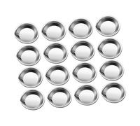 SAFIGLE 16 Pezzi Palette da Pittura in Acciaio Resistente Vassoio Miscelazione Vernici per Modellismo Trucco e Te Multifunzionale per Acquerelli e Pigmenti Cosmetici 16pcs con beccuccio